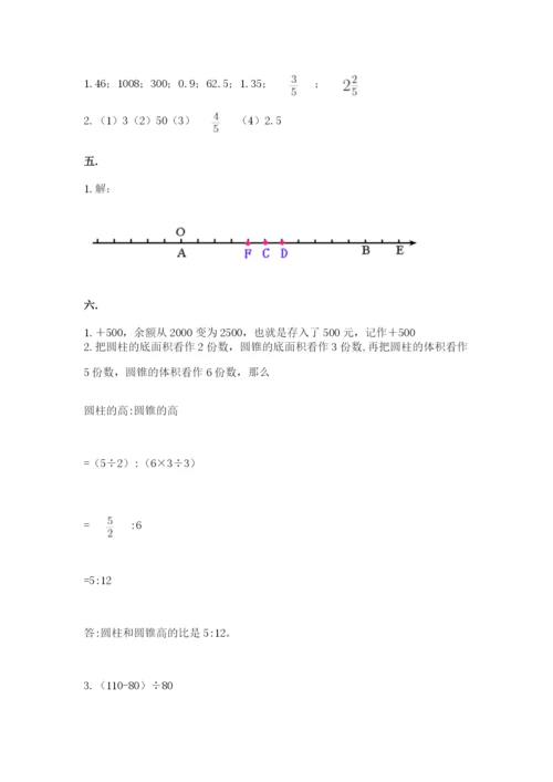 小学六年级数学毕业试题附答案（能力提升）.docx