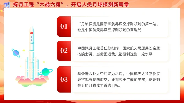 红色党政探月精神培训学习教育课件PPT党建