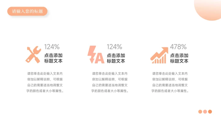 橙色文艺清新大气年终总结汇报PPT模板