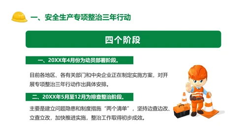 安全生产专项整治三年行动PPT课件模板