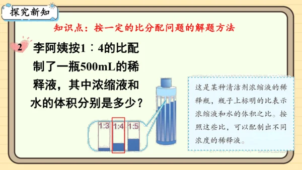 人教版六上第四单元第3课时  比的应用 课件