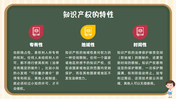 小学生知识产权科普课堂通用PPT模板