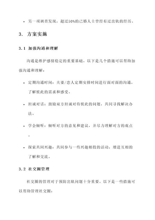 出轨完美解决方案