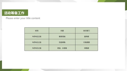 绿色科技风公司团建活动策划方案PPT模板