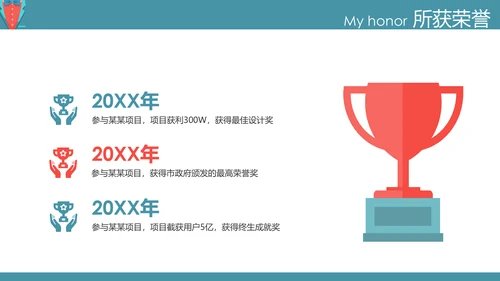 高端典雅个人简历岗位求职竞聘PPT模板