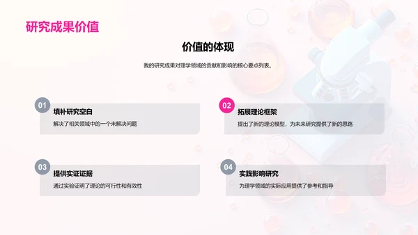 理学领域研究报告PPT模板