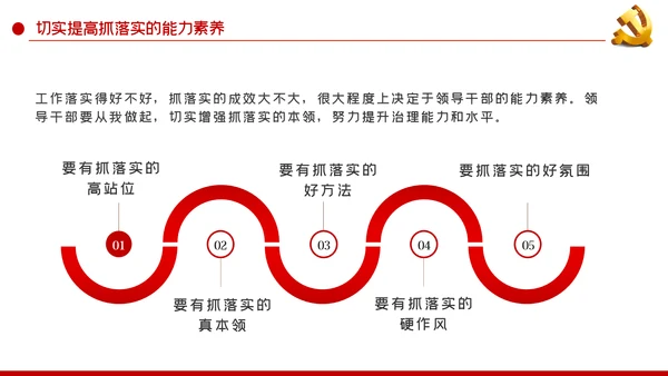 练就抓落实的基本功党课讲稿PPT模板