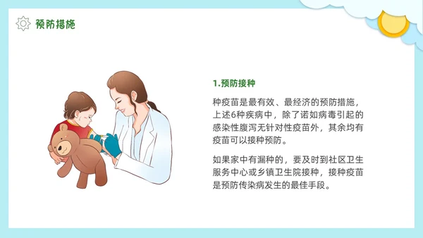 春季传染病预防剪纸PPT