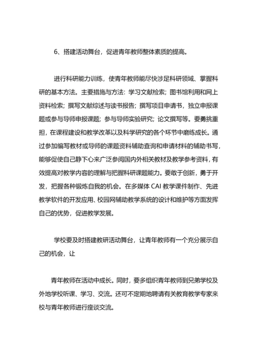 指导青年教师方案计划.docx