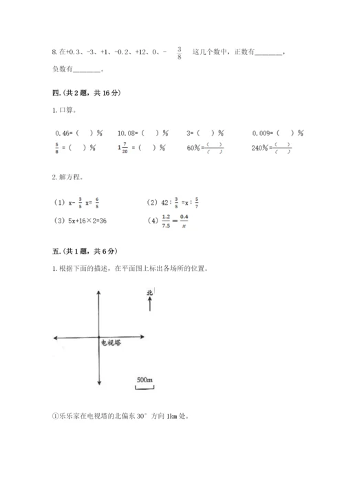 西安铁一中分校小学数学小升初第一次模拟试题完整.docx