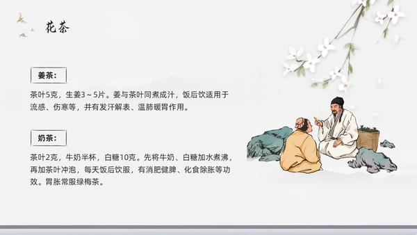 浅色水墨中医美容PPT模板宣传PPT动态PPT