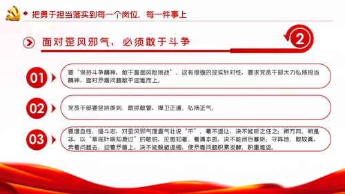不懈淬炼勇于担当的政治品格党课党建PPT