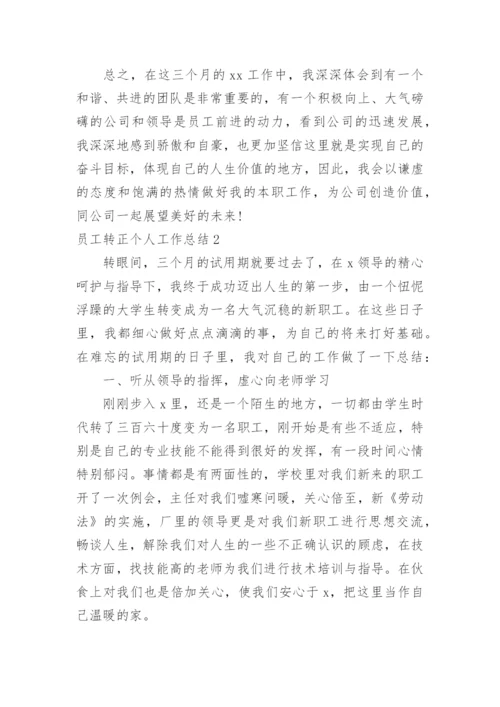 员工转正个人工作总结.docx