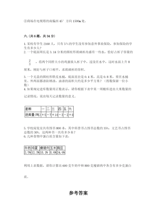 苏教版数学小升初模拟试卷精品【突破训练】.docx