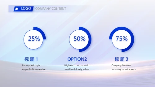 蓝色大气项目进度汇报介绍工作总结PPT