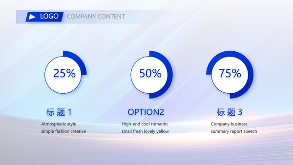 蓝色大气项目进度汇报介绍工作总结PPT