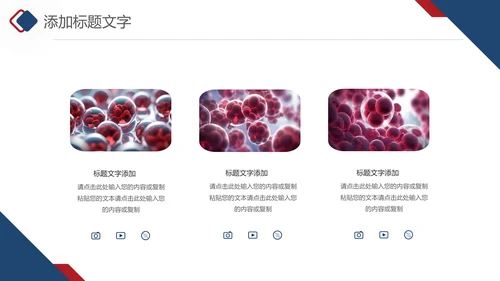 医疗生物红血胞医药医疗产品推广总结ppt模板