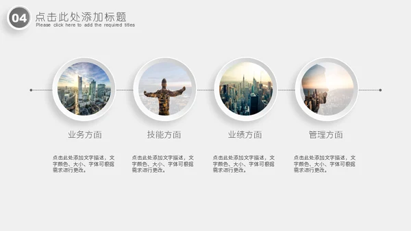 商业城市简约汇报通用PPT模板