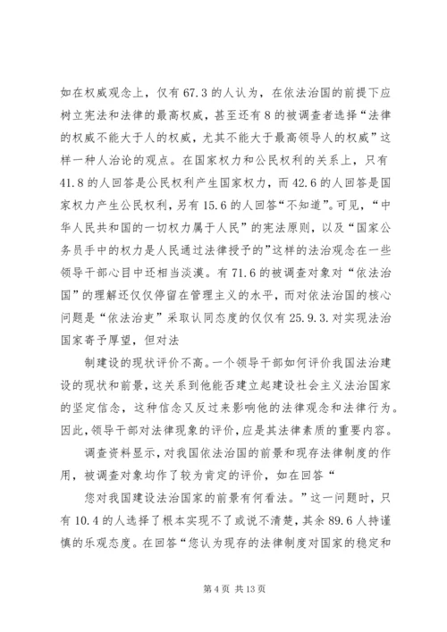 对当前党政领导干部队伍人才流失情况的调查与思考 (5).docx