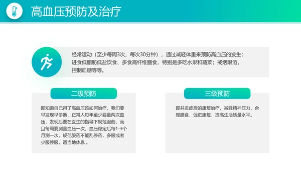 高血压病防治知识宣传医疗医学PPT模板