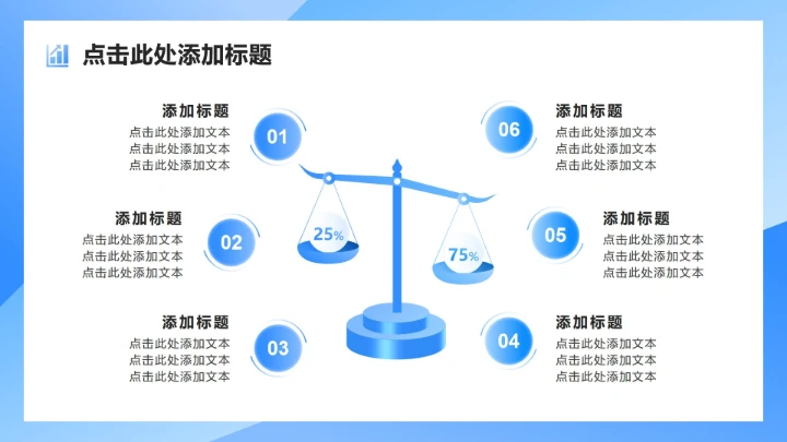蓝色商务风行业年终总结工作汇报PPT模板