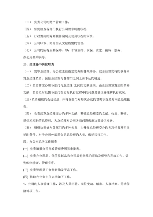 房地产公司办公室岗位基本职责说明.docx