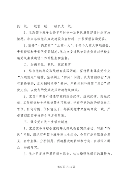 学校党风廉政建设责任书 (2).docx