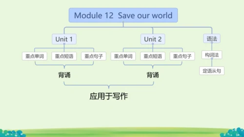 Module 12 Save our world Module12 本模块综合与测试