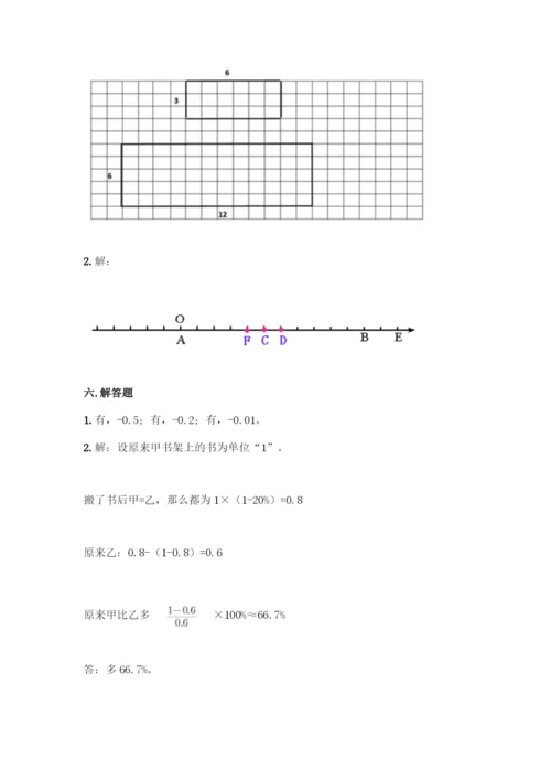 2022北师大版六年级下册数学-期末测试卷答案免费.docx