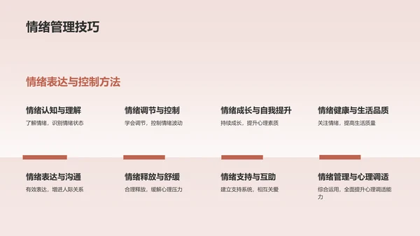 红色员工心理健康培训课件PPT模板