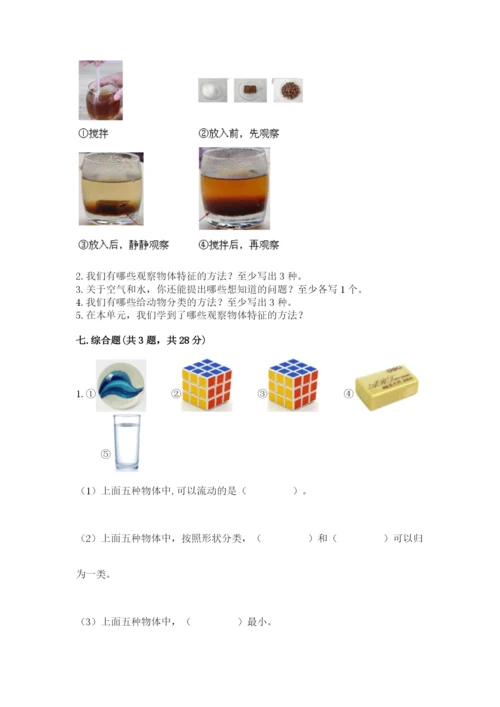 教科版小学科学一年级下册期末测试卷精品（巩固）.docx