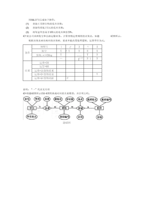 2018年10月自考00051管理系统中计算机应用试题及答案含评分标准