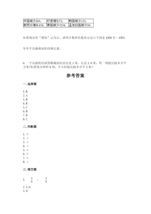 北京版六年级下册数学期末测试卷（突破训练）.docx