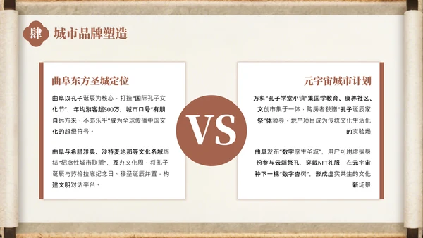 棕色中国风孔子诞辰介绍PPT模板
