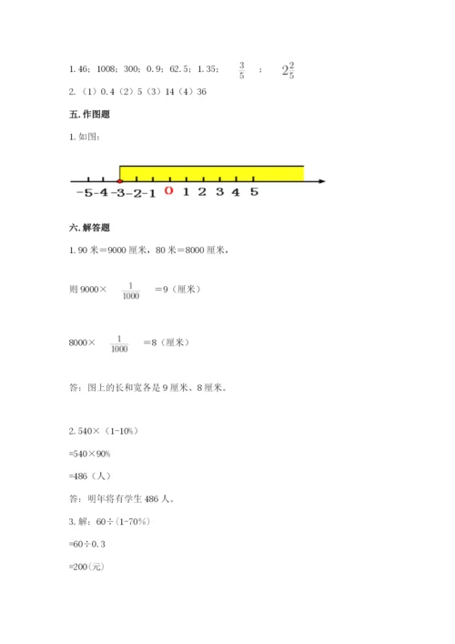 冀教版六年级下册期末真题卷带答案（巩固）.docx