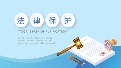 法律保护年终工作总结动态PPT