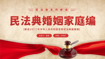 民法典婚姻篇学习民法典法律知识PPT课件