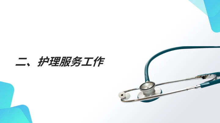 白色简约风医疗护士站年度工作计划PPT模板