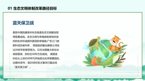 推进生态文明建设美丽中国PPT课件模板