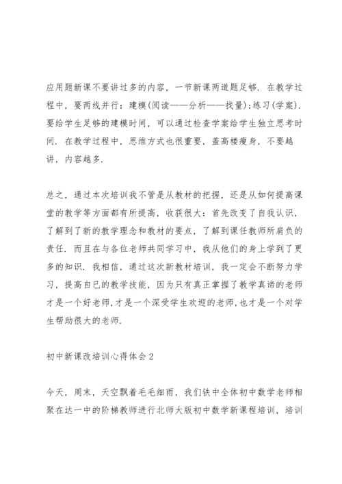 初中新课改培训心得体会5篇.docx