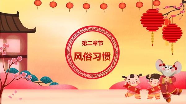 春节过年全家团聚新年PPT模板