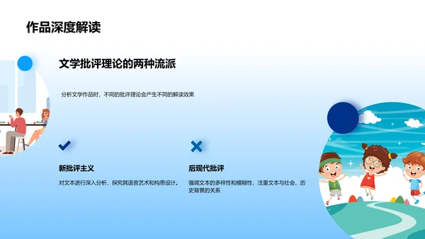 文学作品解读答辩PPT模板