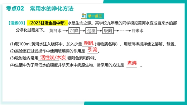 第四单元 自然界的水【考点串讲课件】(共45张PPT)-2023-2024学年九年级化学上学期期末考