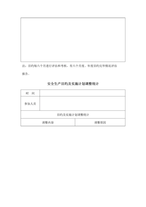 安全生产管理体系记录表格汇编.docx
