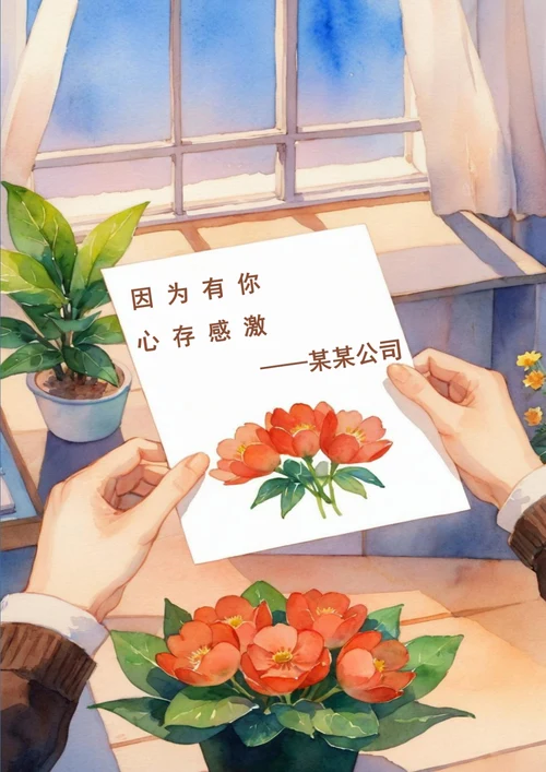 因为有你心存感激感恩节海报