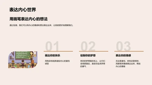 美术课程初探PPT模板