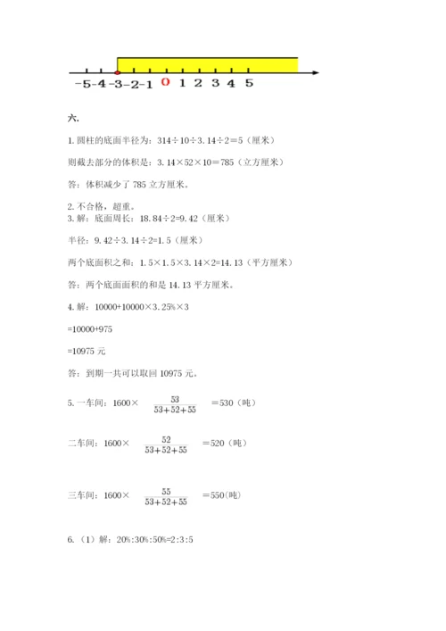 苏教版小升初数学模拟试卷含答案（培优a卷）.docx