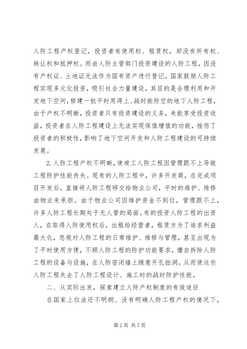 人防办工程产权调研报告.docx