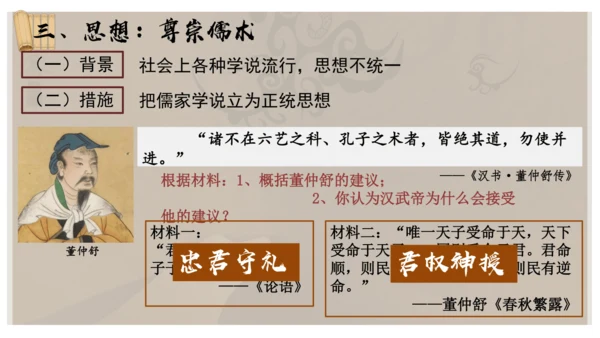 义务教育七年级历史上册2024年版第12课大一统王朝的巩固【课件】