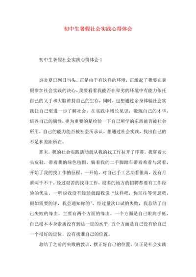 初中生暑假社会实践心得体会.docx